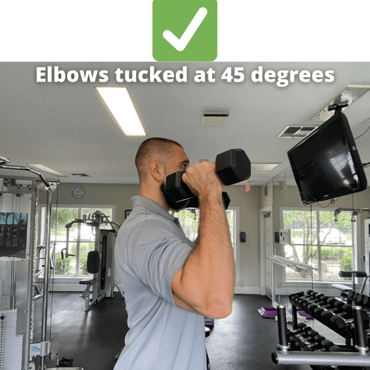 Dumbbell shoulder press